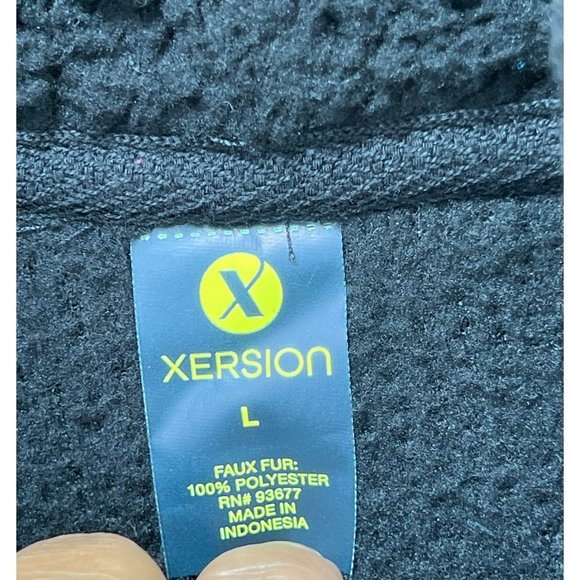 Xersion - Women's Quarter Zip Fleece Pullover Sweatshirt - Black - Large - Picture 8 of 14